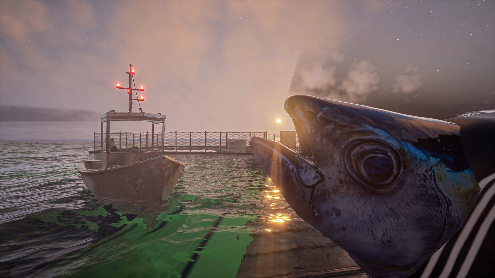 UMIGARI — fishing horror with harpoon mechanics, trading confined hallways for open water and something large beneath the surface