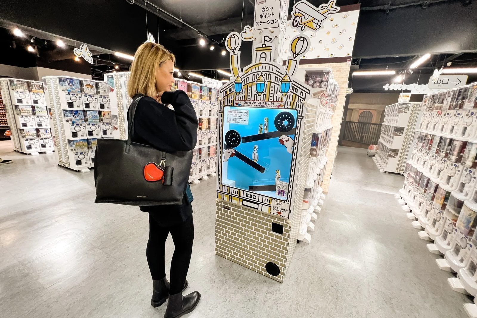 Gasha Point Station at the Akihabara store — capsule recycling that turns environmental responsibility into the infrastructure