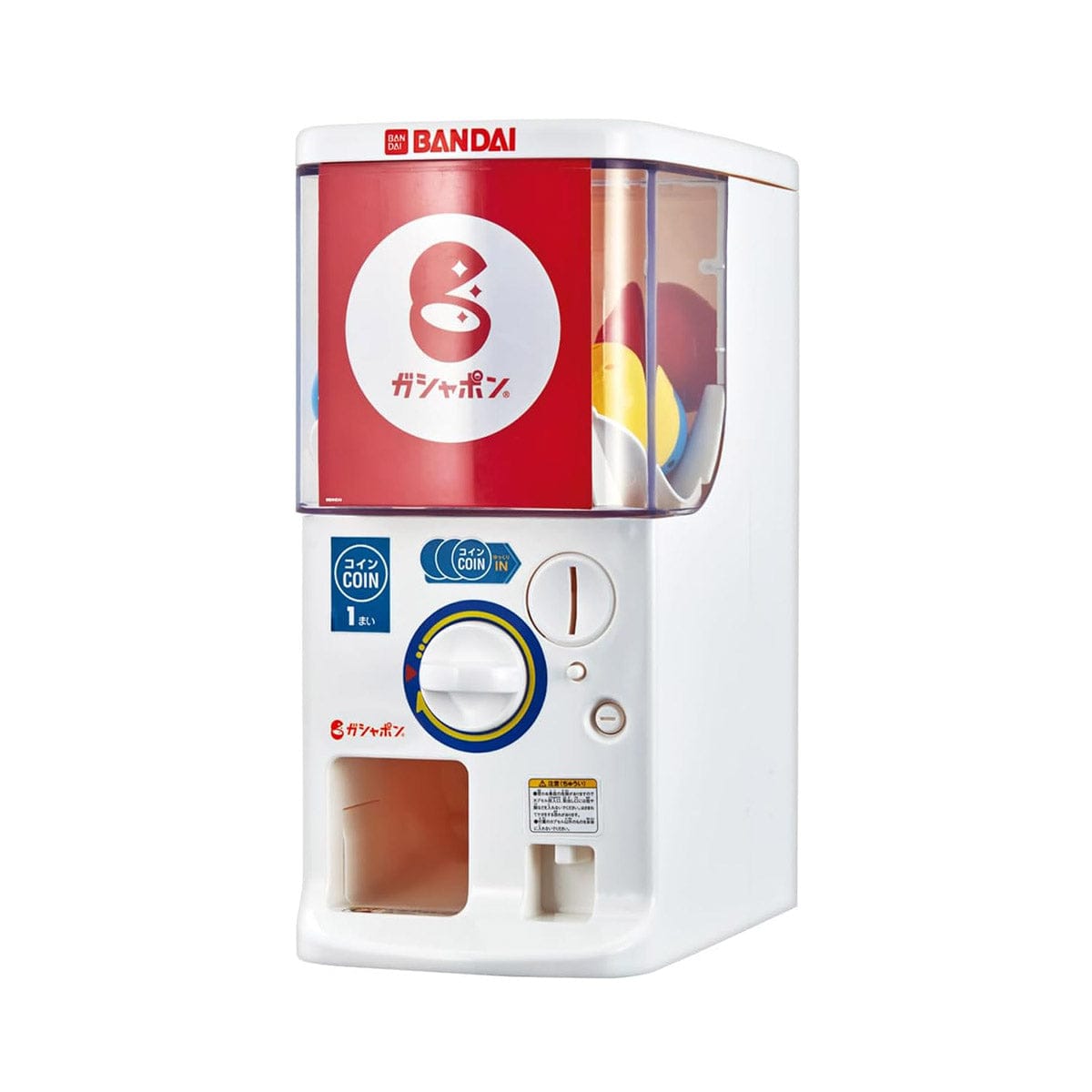Bandai Official Gashapon Machine TRI (2024) — 1/2 scale, 1.89kg, accepts real coins and tokens. The entry point