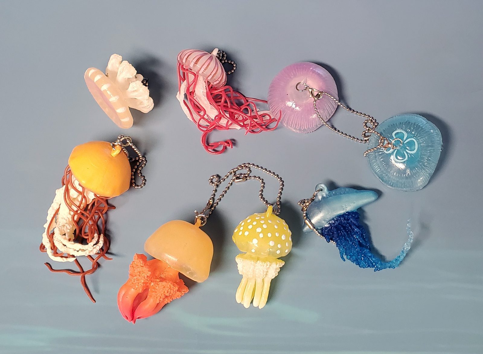 Nature Techni Colour jellyfish series — museum-quality scientific accuracy at capsule toy prices. The line that proved gashapon could be educational