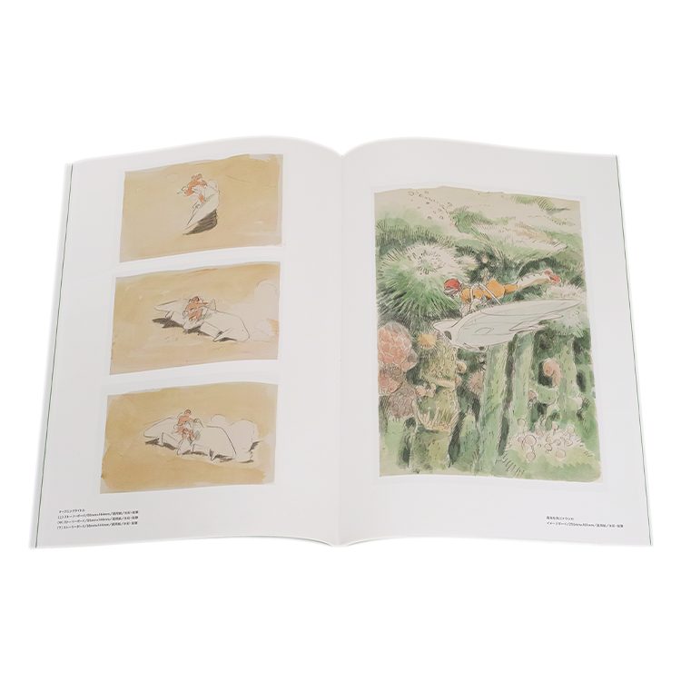 Interior spread — concept art revealing Miyazaki's visual thinking process