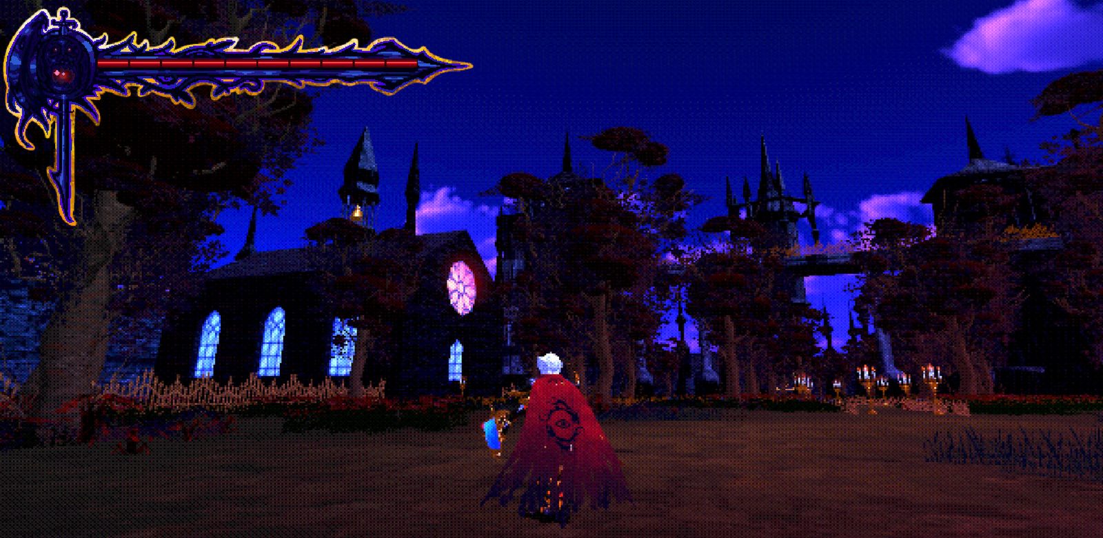 3D Castlevania-inspired corridor exploration with PS1-era geometry