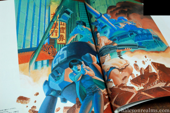 Original manga pages displayed at the 2012 Genga exhibition — Otomo's linework at actual size reveals construction detail invisible in printed editions