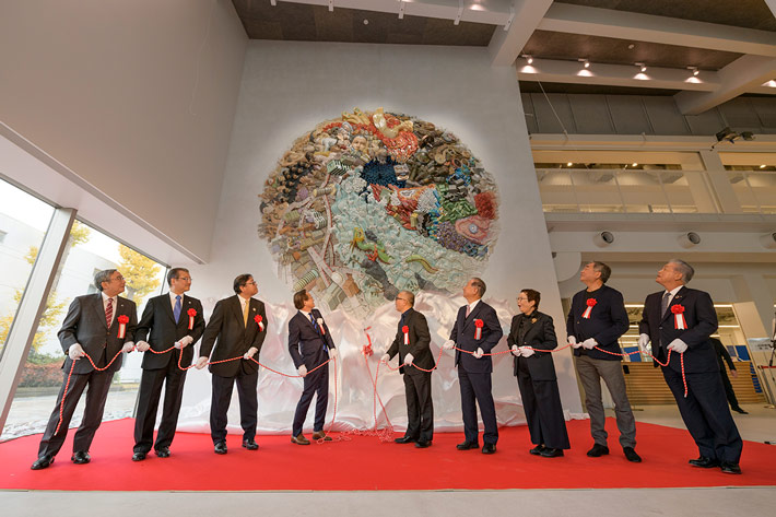 The formal unveiling at Taki Plaza &mdash; 2.5 years from commission to completion