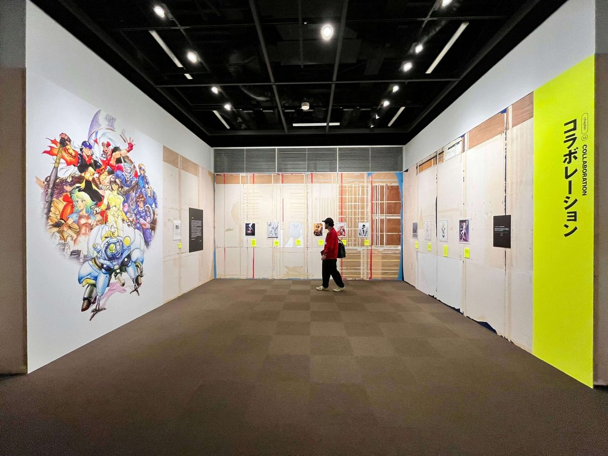 Collaboration room &mdash; 90+ tribute illustrations by CLAMP, Tsutomu Nihei, Oh! great, Ilya Kuvshinov, Katsuya Terada, and Katsuhiro Otomo displayed in the exhibition's tribute gallery