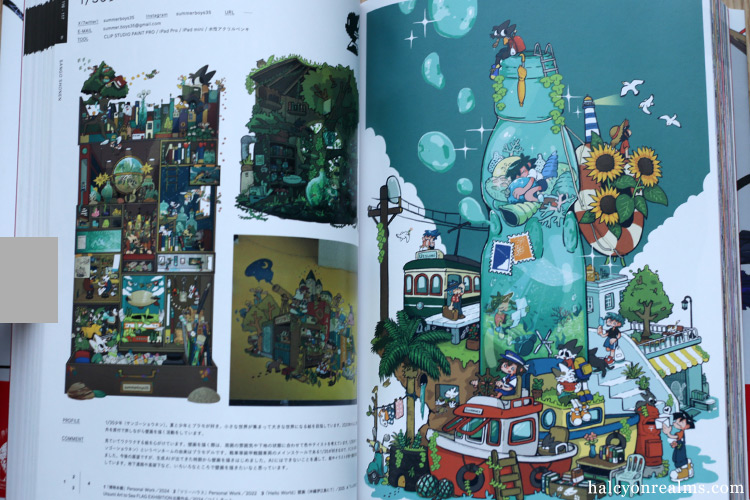 VISIONS 2026 interior — 170 pixiv-curated artists across 352 pages in Japanese, English, and Chinese. Series has sold 380,000+ copies worldwide